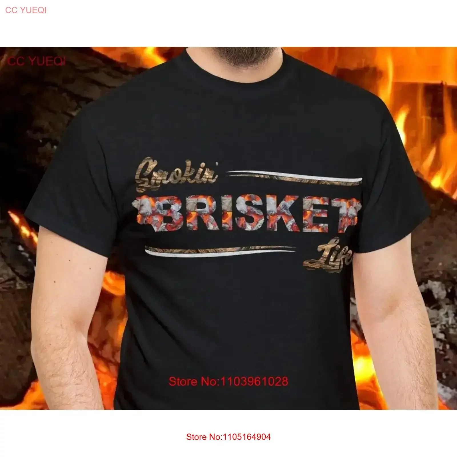 Smokin' Brisket Life Barbeque Smoker BBQ T-shirt casual morbida in cotone pesante Streetwear vintage lavato moda allungata elegante