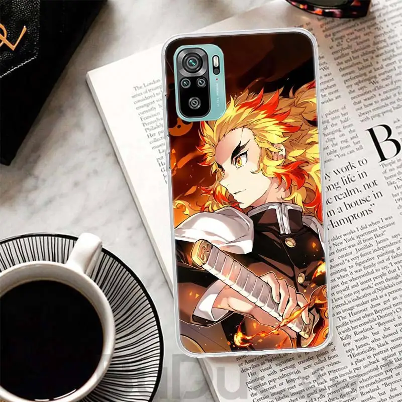 Demon Slayer Rengoku Kyoujurou Cover For Xiaomi Redmi Note 13 12S 12 11 11S 10S 10 Pro Plus Phone Case 11E 11T 9 9S 8T 8 + Print