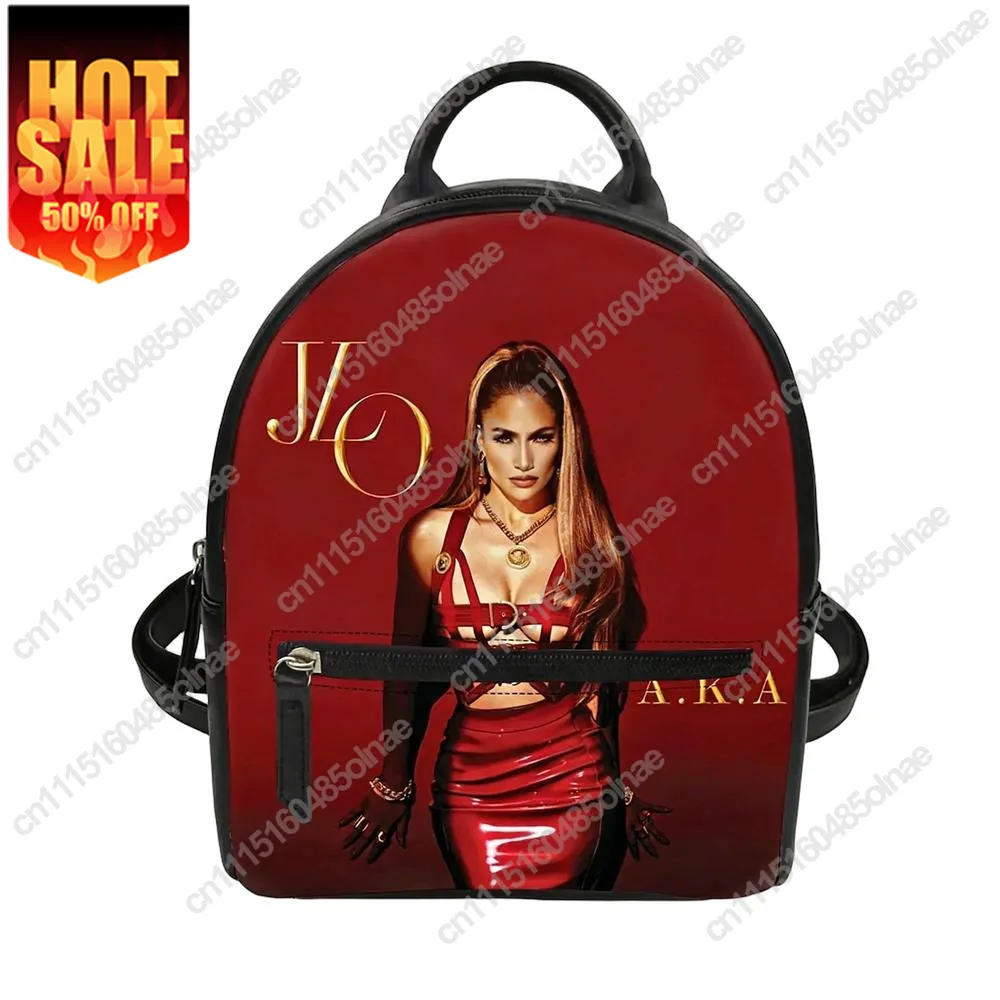 Jennifer Lopez Dance Singer Custom Backpack Purse Carter Schoolbags Double Shoulder Mini Daypack Leather Travel Bag