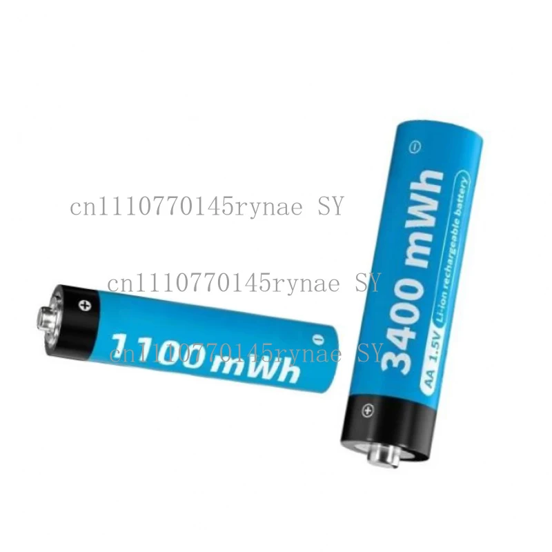 1.5V USB Rechargeable AA AAA Lithium Ion Batteries For 3400mWh AA 1100mWh AAA