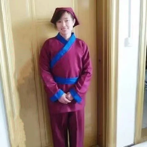 

Men Women Servant Cleaning Cosplay Hanfu Set Ancient Teahouse Workers Clothing Old Chinese Manservant Scholars Costume Vintage