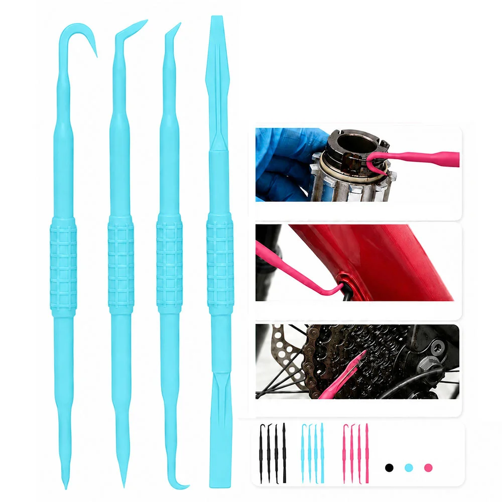 AliExpress NONE Bicycle Oil Seal Hook Pick Tool Nylon O Ring Remover for Fork Hub Bearing Freehub Cassette Bottom Bracket Cleaning Repair MTB