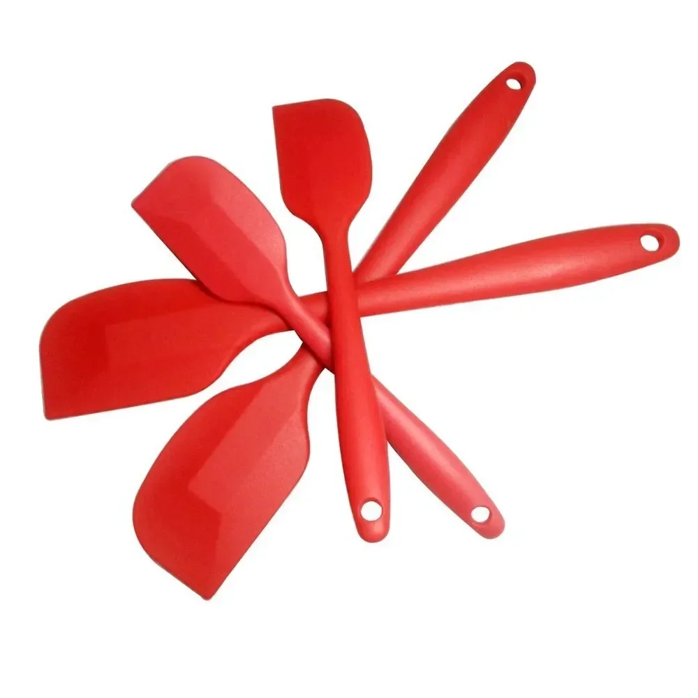 6-piece Silicone All-inclusive Cake Scraper Cream Brush Baking Cake Tool Set Kitchen Accessories Cooking Kitchen Utensils