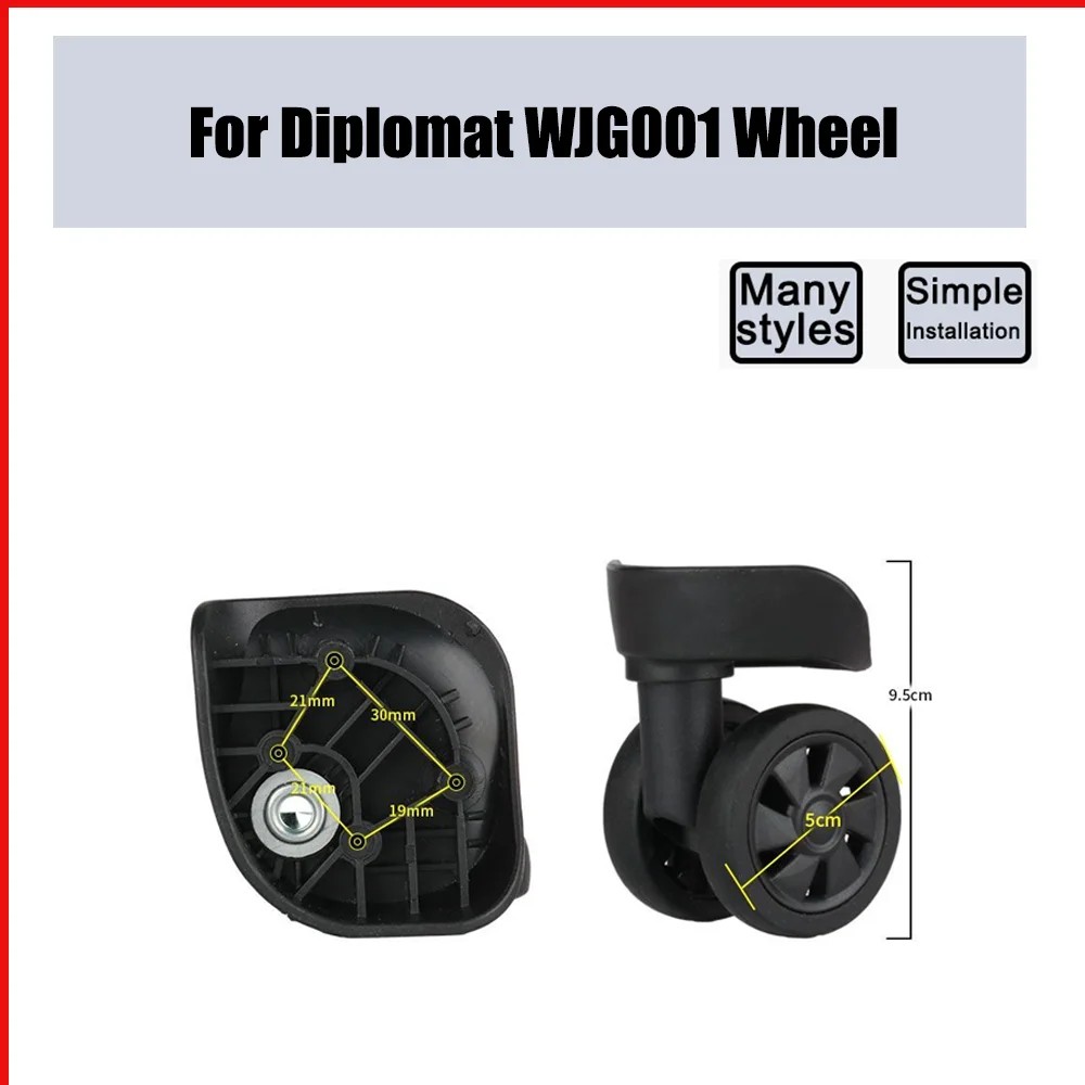 For Diplomat WJG001 Trolley Case Wheel Pulley Sliding Universal Luggage Wheel Silent Smooth Wear-resistant Accessories Casters