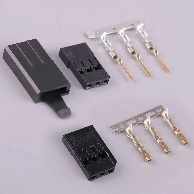 Servo-Stecker mit Echtgold-Beschichtung, Neue Anti-Lose-Sicherung, FUTABA/JR Modellflugzeug DuPont-Kopf Verkabelung, Modellflugzeug- und Autoteile – Detail 6