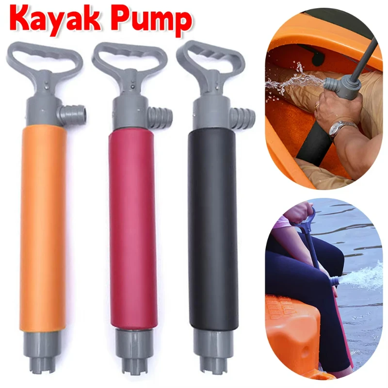 

46cm Portable Kayak Manual Pump Canoe Floating Hand Bilge Pump Kayak Pump Outdoor Survival Emergency Kayak Boat Accessories