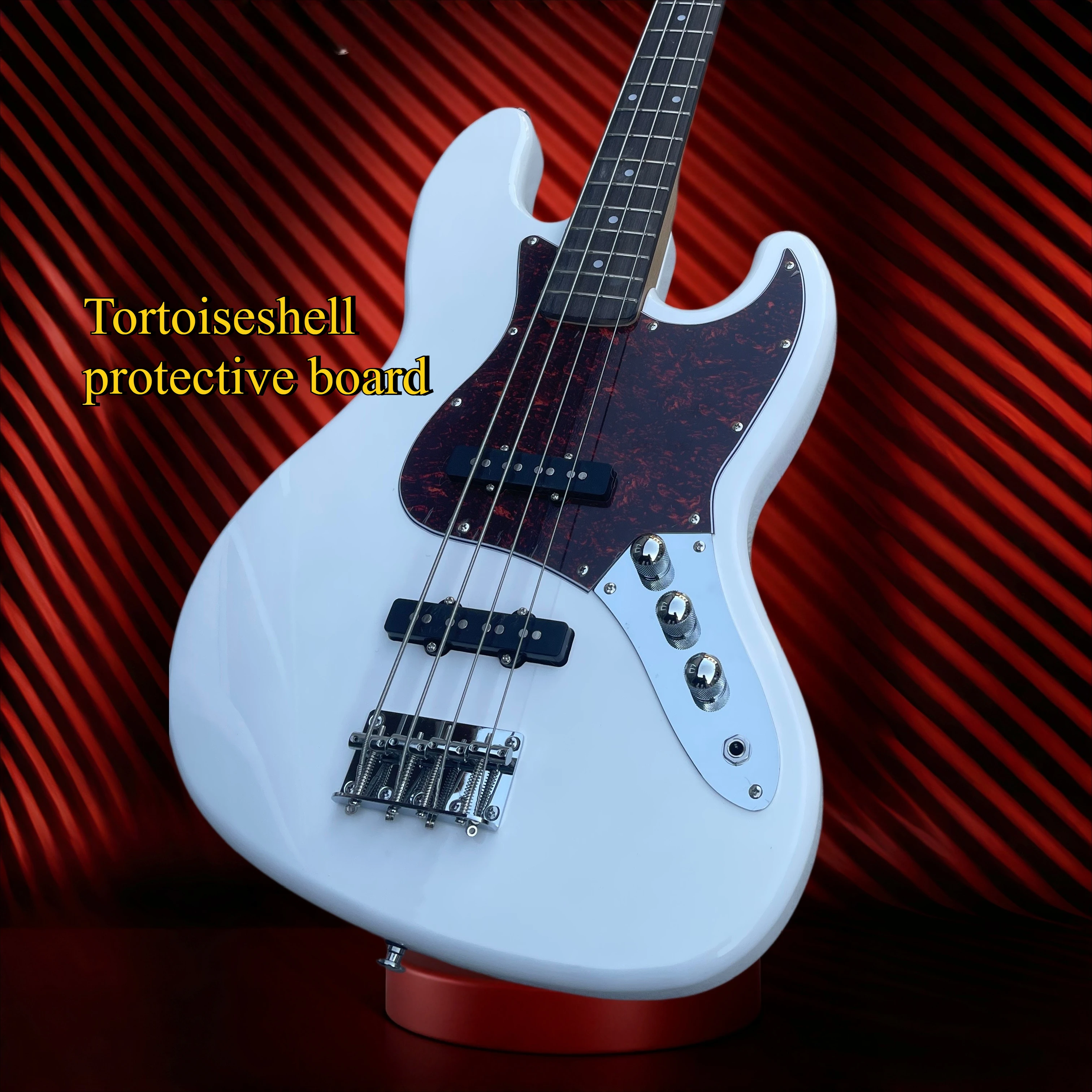Four String Jazz Bass Electric Bass Double J Pickup Three Knob Adjustment Popular Jazz Band Accompaniment  Free Shipping