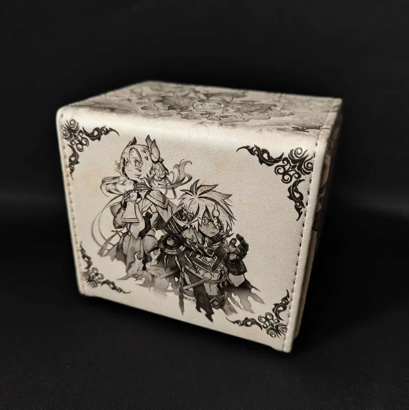 Yu-Gi-Oh! Incredible Ecclesia The Virtuous PU Leather Flip Deck Box 50pcs/set Fallen of Albaz Laser Flash Board Game Card Holder