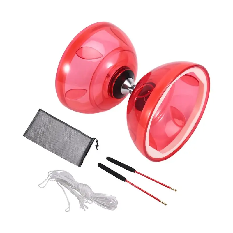 

WOWFU-пятиступенчатая двойная головка для диаболо, для диаболо, фитнеса, игр на открытом воздухе, йо-йо для пожилых людей