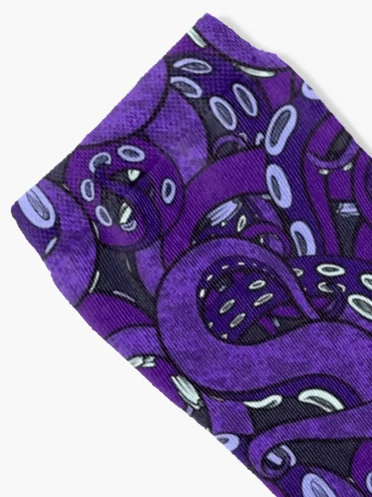 Allover Tentacle Purple Socks sport Wholesale Woman Socks Men's