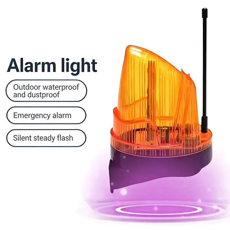 ABLK Industrial/Security LED Warning Light, Emergency Flashing Light With Antenna, 12V-250V Wide Voltage Light