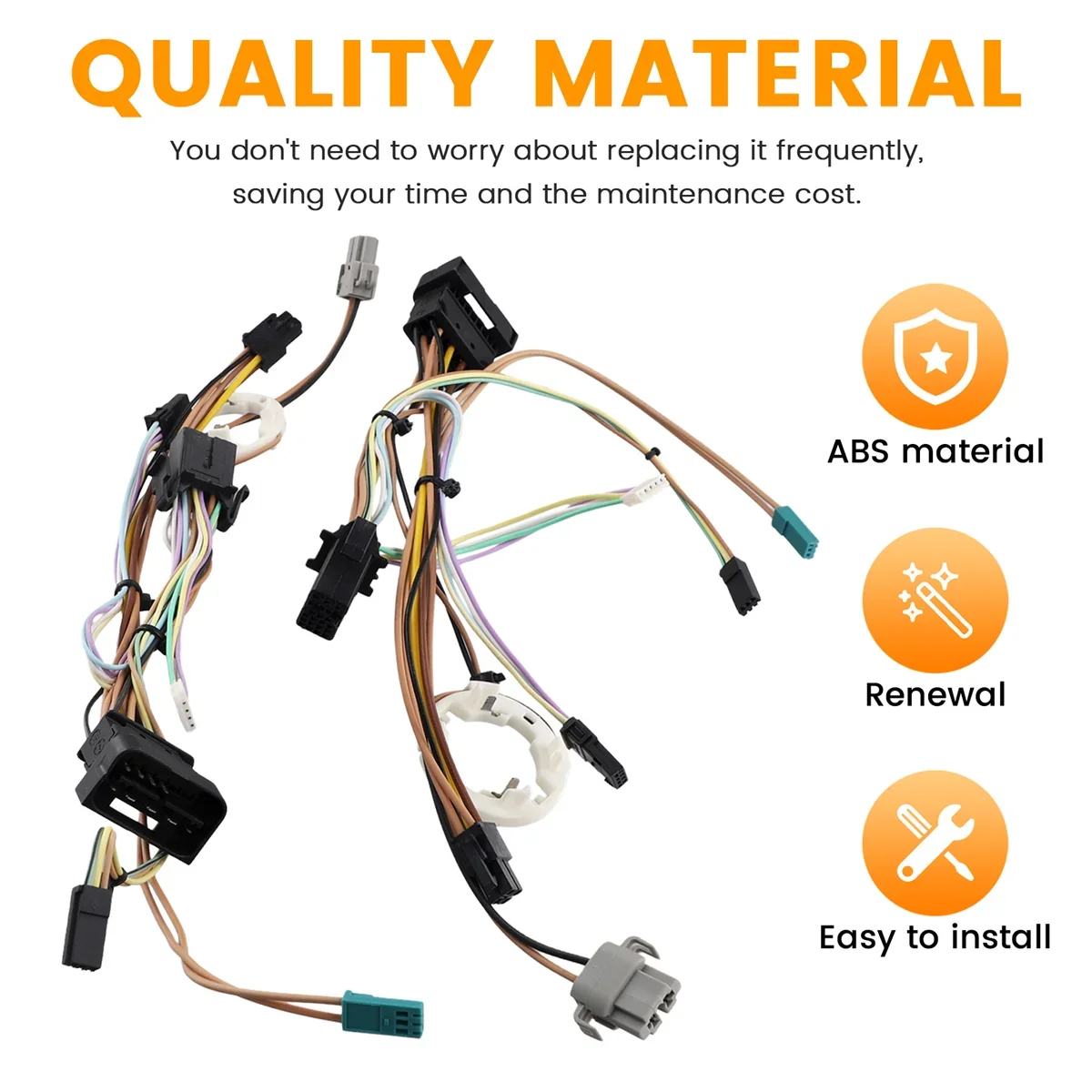 LED المصباح الأسلاك لسيارات BMW X5 E70 2007-2013 سيارة الجبهة اليسرى واليمنى العلوي الأسلاك تسخير كابل داخلي مع AFS #5