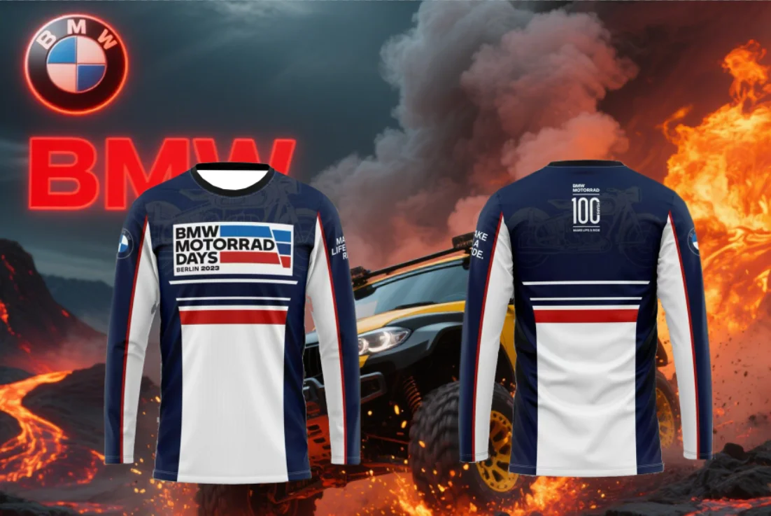 

Лето 2022, мужская быстросохнущая футболка с длинными рукавами BMW, одежда для гонок на мотоциклах, хит продаж, повседневная дышащая свободная мода
