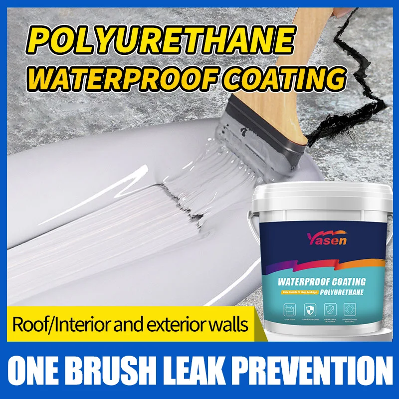 Roof Waterproof Coating Sealant Agent Urethane Antileak Invisible Paste Glue Repair Home Bathroom 1KG Repair Materia