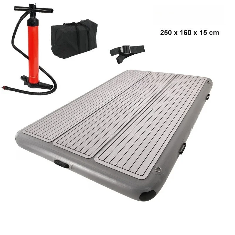 newInflatable floating platform blanket + sponge pad