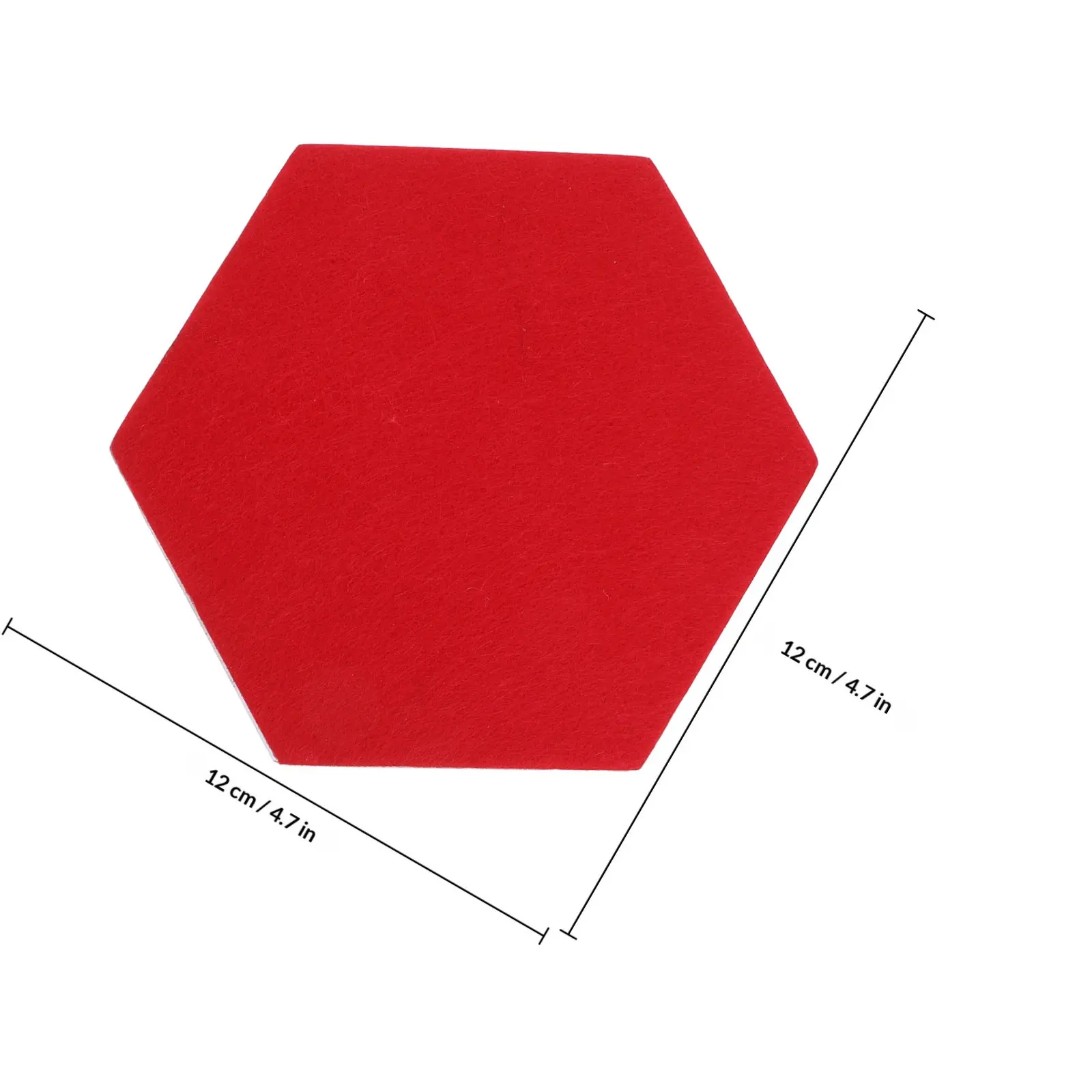 12Pcs Felt Wall Pin Boards Hexagon Acoustic Panels Self Adhesive Decorative Tiles for Home Office Interior Sound Absorbing Wall - view 5