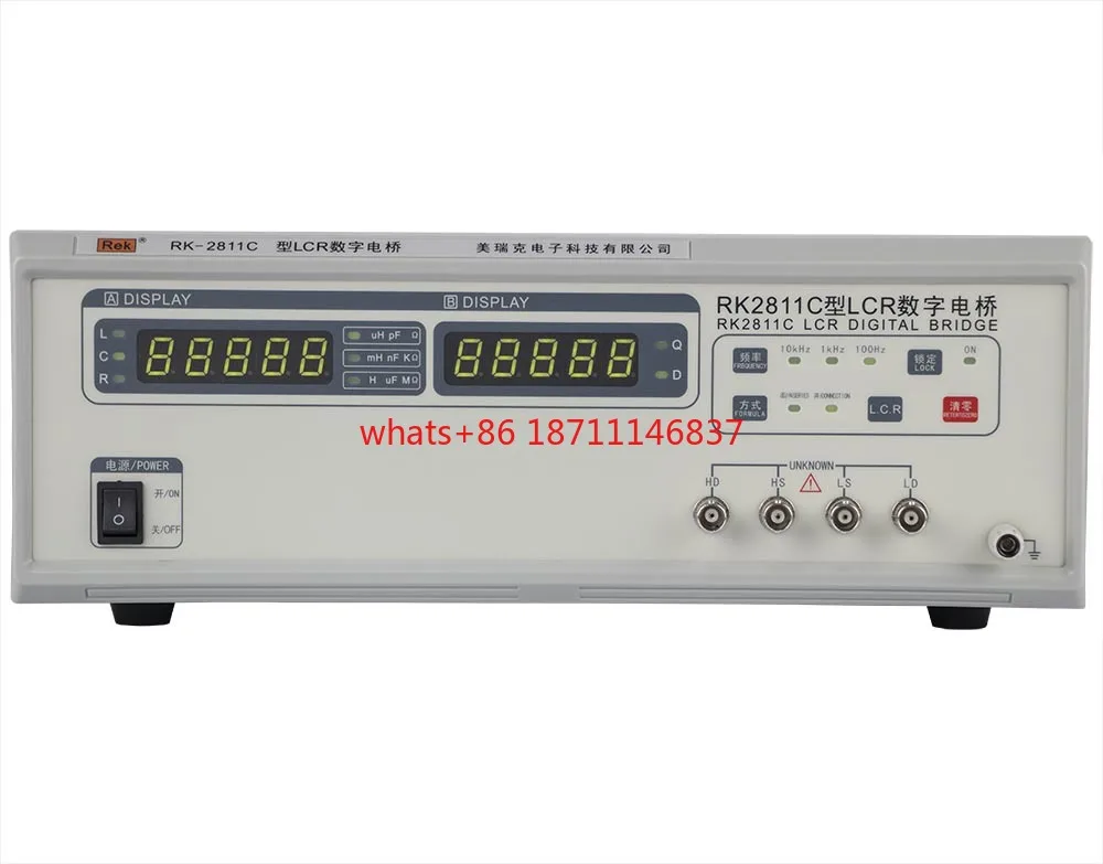 

REK RK2811C High Precision Digital Fast Resistance Tester Capacitor Factory Lab Industrial Digital Display Measuring Instrument