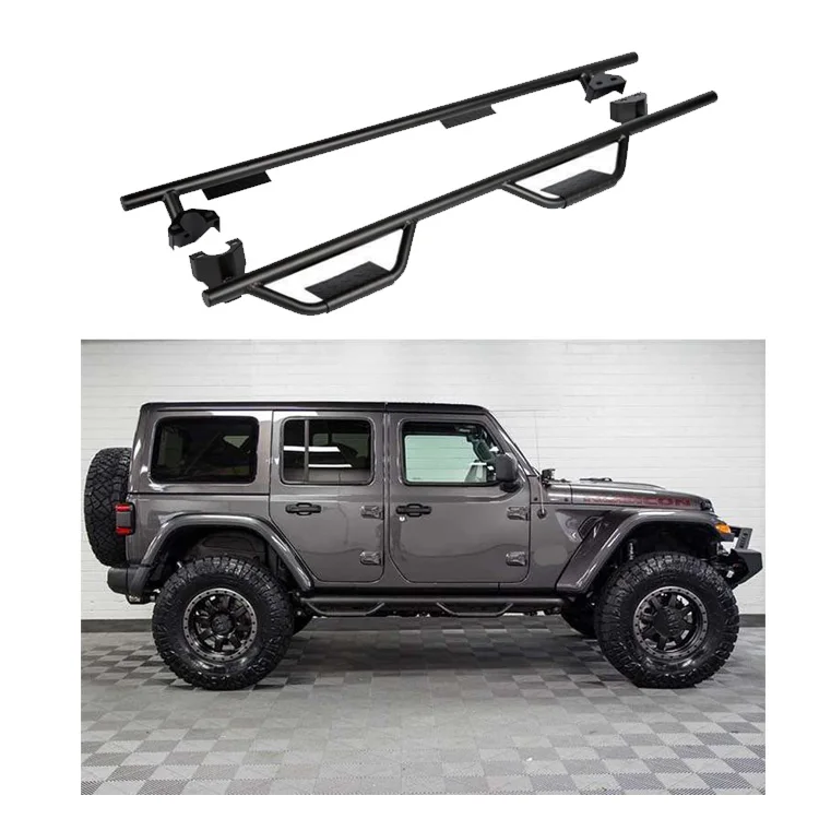 Factory Sales Cowl style 4x4 Offroad Auto Side Step Bar Pedals For Jeep Wrangler JL 2018+