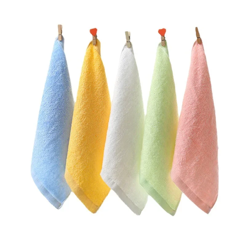 

3Pcs Towels Ultra Soft Handkerchief Towels Bamboo Fiber Baby Bath Washcloths Baby Travel Bathing Face Washtowel 25*25cm