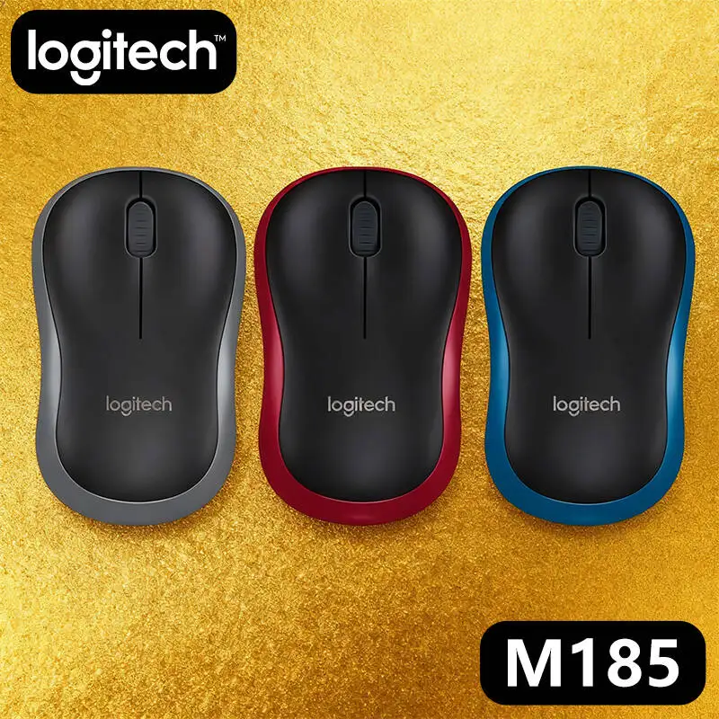 

Logitech M185 Wireless Mouse, 2.4GHz Wireless, High Precision, Compact Grip, Long Battery, Compatible with Windows/Mac/Laptop