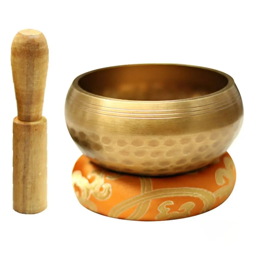 Nepal Tibetan Singing Bowl Set Buddha Multi-size Meditation Chanting Bowl Wooden Striker Healing Metal Sound Bowl Mindfulness