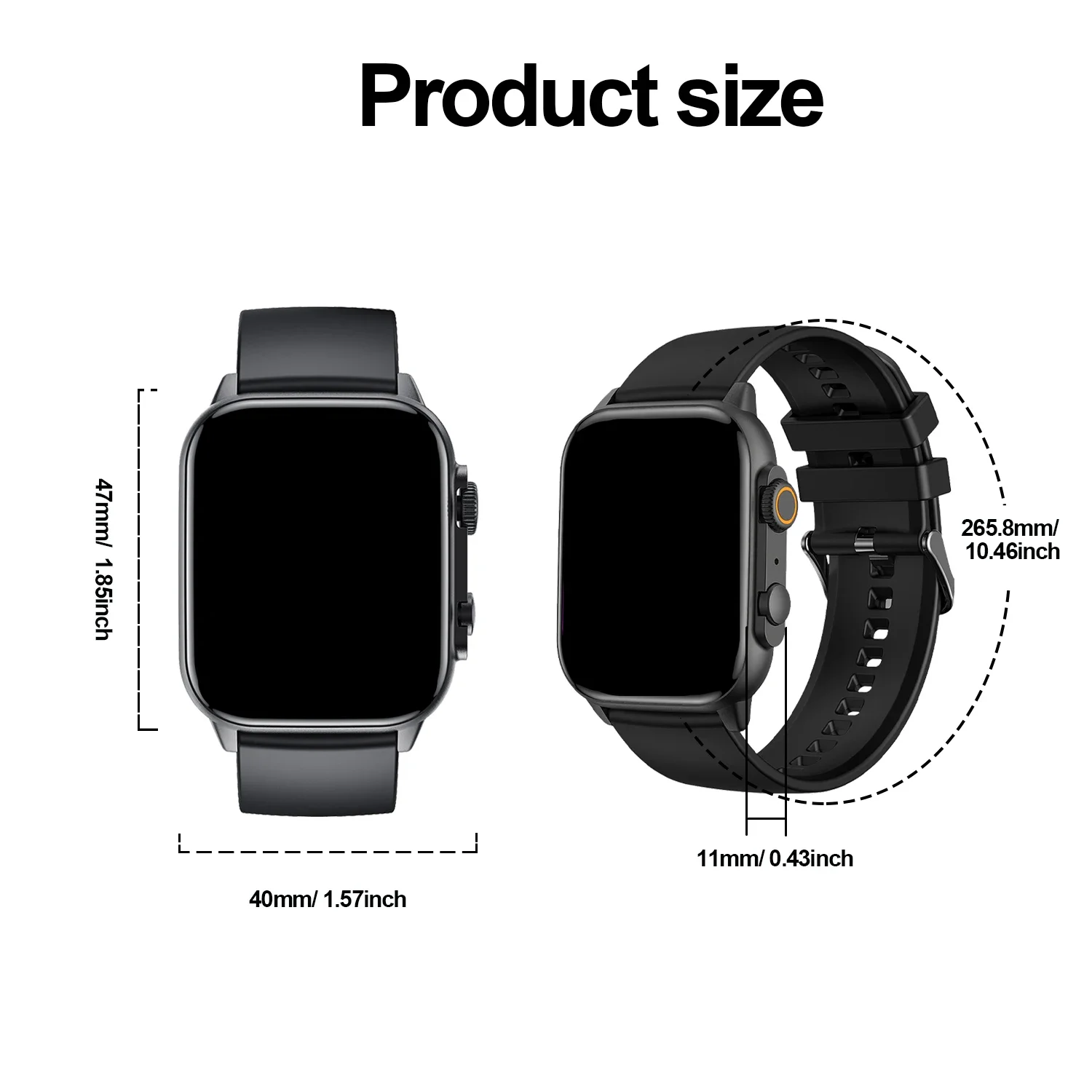 Smartwatch für Herren, AMOLED-HD-Bildschirm für Android iOS-Telefone, kabelloses Anrufen, Multi-Sport-Modus