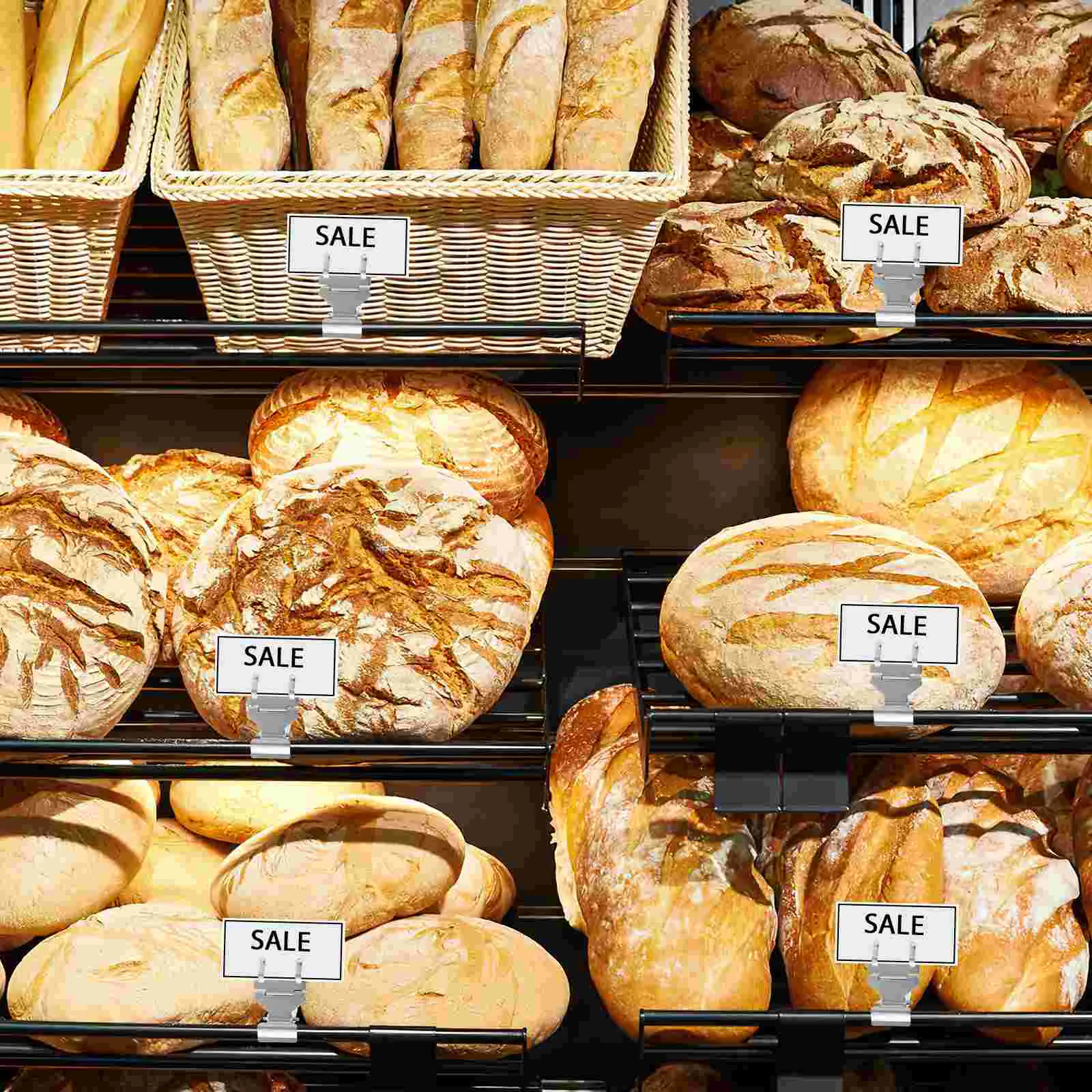 4pcs Cake Shop Metal Price Label Tag Paper Sign Display Clips Holders Price Tag Holder Label Holder Price Tag Clamp