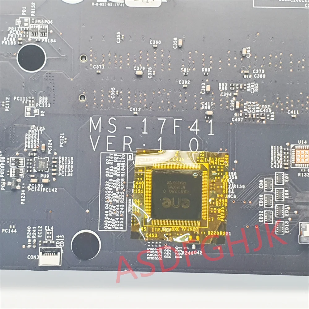 MS-17F41 pour carte mère d'ordinateur portable MSI GF75 avec processeur I5-9300H et GTX1650M expédition rapide
