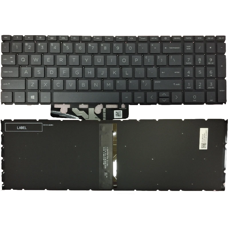 New Backlit US Keyboard For HP Pavilion 15-EG 15-EH TPN-Q246 TPN-Q245 English With Backlight