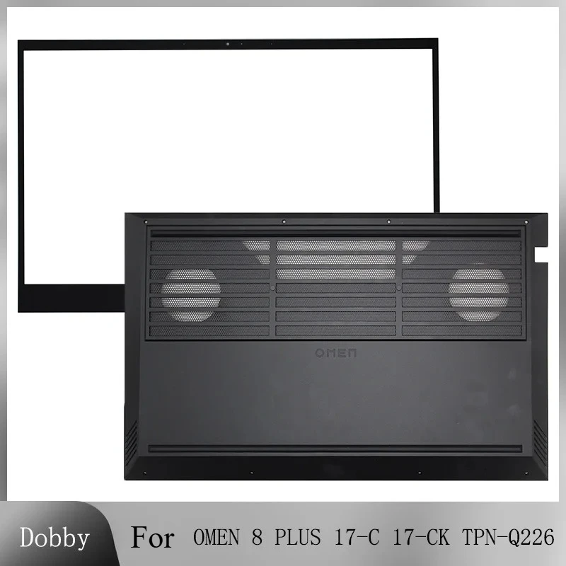 New Bottom Cover Case For OMEN 8 PLUS 17-C 17-CK TPN-Q226 Laptop LCD Front Bezel Bottom Black G3LBATP00 G3LBATP20 G3LBATP30