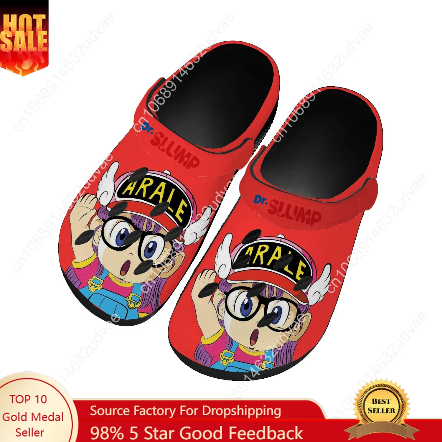

Arale Dr Slump Water Shoes Men Women Teenager Comfortable Home Garden Clogs Custom Sandals Beach Breathable Hole Slippers