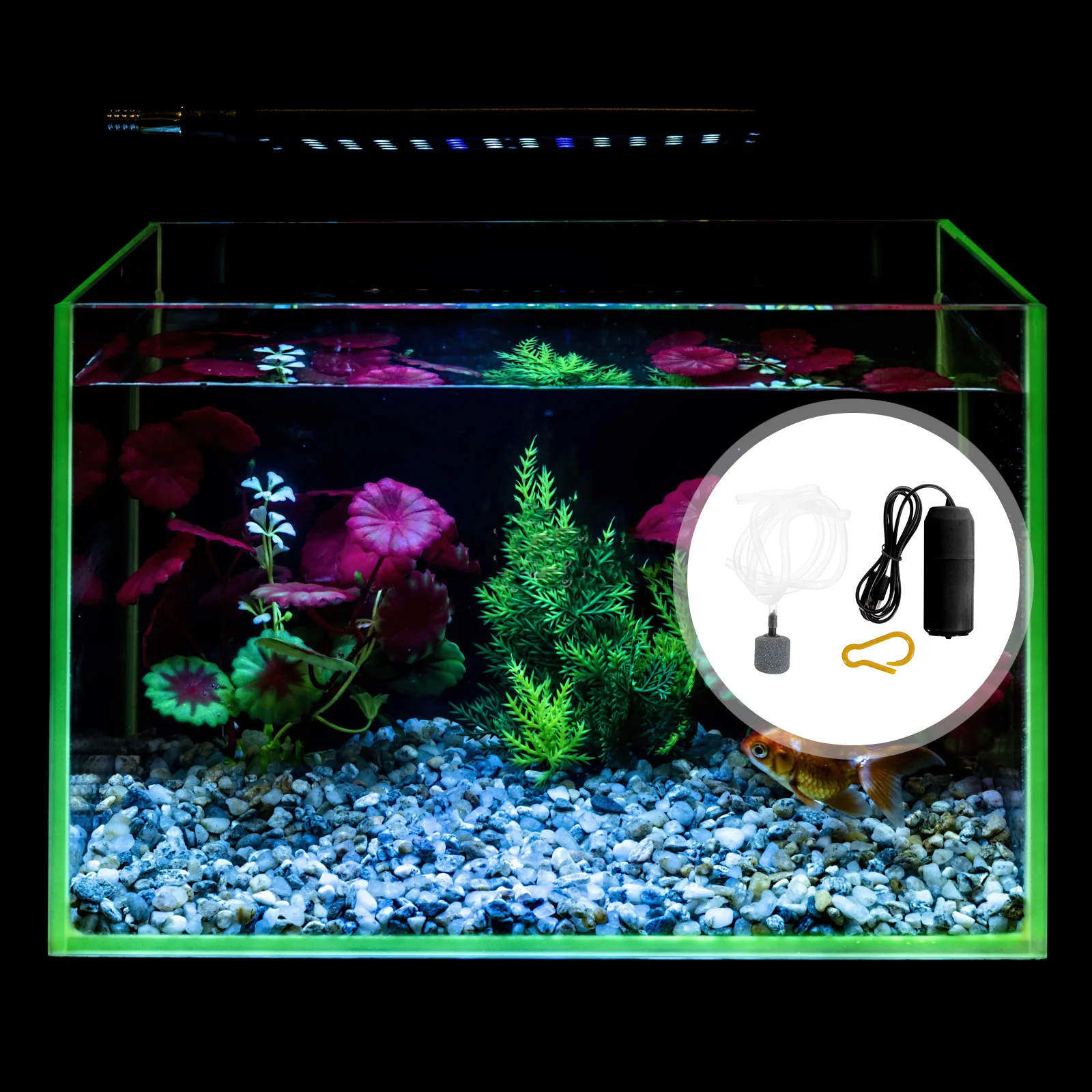 Oxygen Pump Water Table Cordless Air Fish Tank Aerator Small Aquarium Silent Outdoor Fishing Supply Portable USB Bubbler