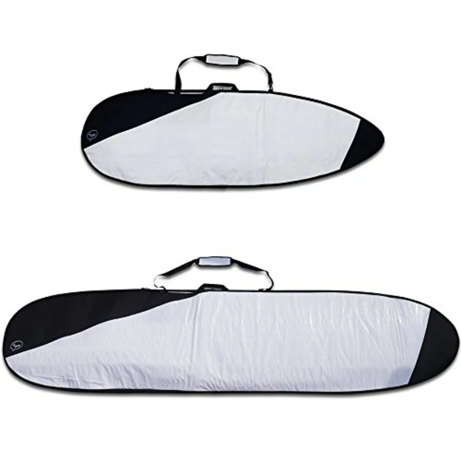 

Surfboard Bag for daily use - Foam-padded durable nylon cover in black - Lightweight protection with comfortable shoulder strap