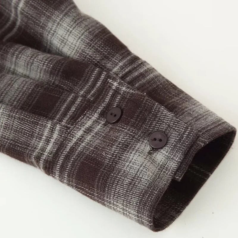 Outono turn-down colarinho manga longa solto retalhos camisa xadrez feminina cinched botão acima topos feminino chique casual wear 2025 novo
