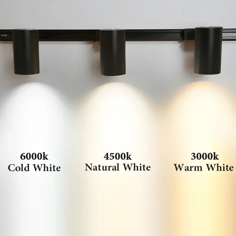 Ray lambası 220V COB seti Led hüzme aydınlatma ray lambası Led Spot 12/20/30/40W mağaza ev 220V ışıkları tavan armatürü mağazası