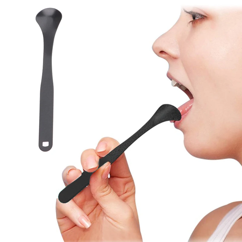 스푼 혀 스크레이퍼, 혀 표면 청소, 구강 청소 브러시 클리너, 신선한 호흡 건강, 1 개 