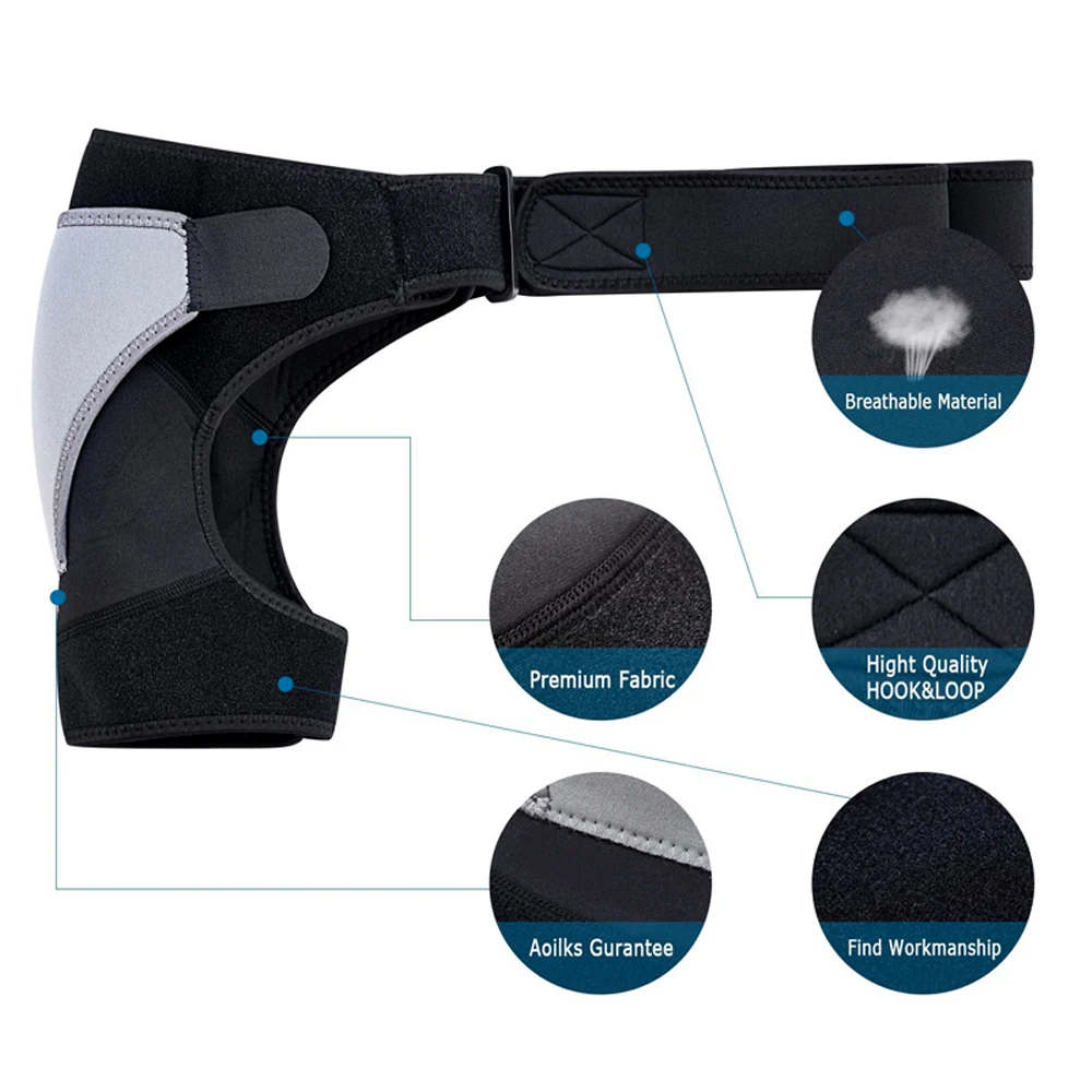 1Pcs Shoulder Brace for Men Both Left Right Arm | Pain Relief Torn Rotator Cuff Compression Support Sleeve Stability Immobilizer