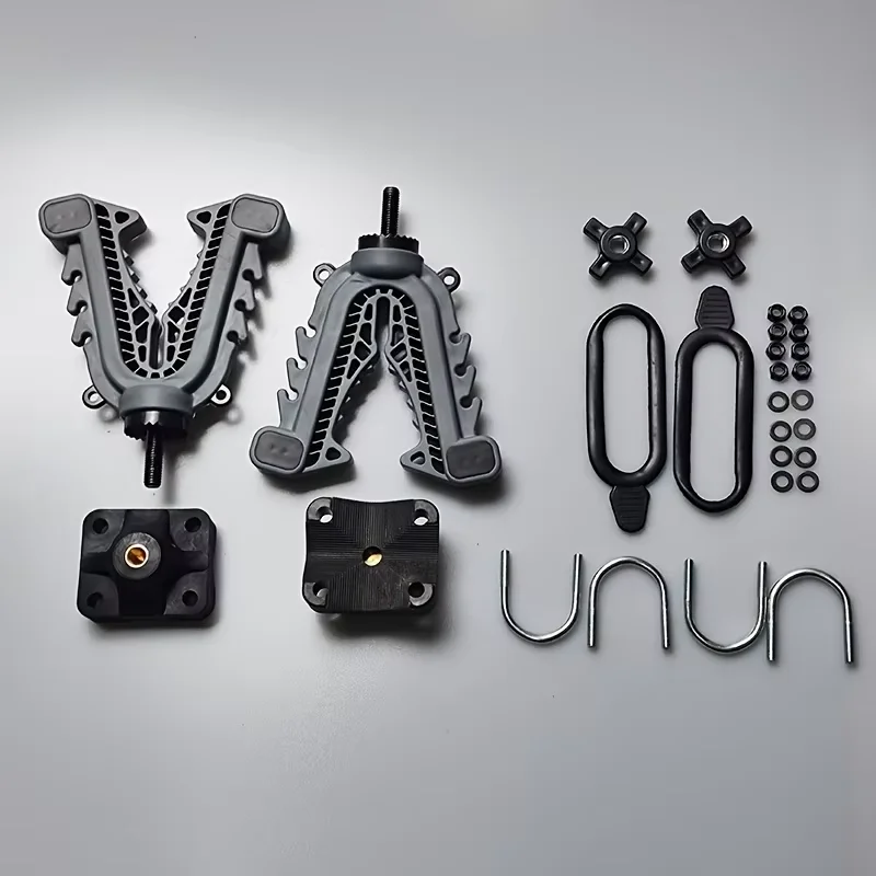 Universal ATV UTV Gun Rack Holder, Heavy Duty Bow Tool Mount Rack for Hunting, Fits Roll Bar, Outdoor Vehicle Accessories