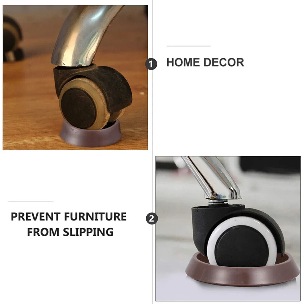 Parti di mobili Tazze con rotelle Ruote per pavimenti antiscivolo Tappeto in cemento per tutti i pavimenti Piastrelle in laminato Legno Durevole