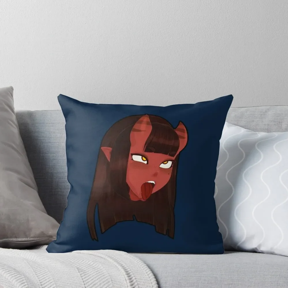 

Meru the succubus faces Sticker Throw Pillow christmas pillowcases Cushions Cover Cushions pillow