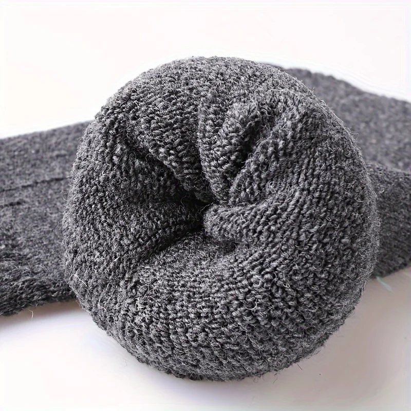 6 أزواج الشتاء الدافئة سميكة منشفة أسفل رجل الجوارب الصوف الذكور جورب النعال جورب للنساء ميرينو جوارب من الصوف ضد الثلوج الباردة #2