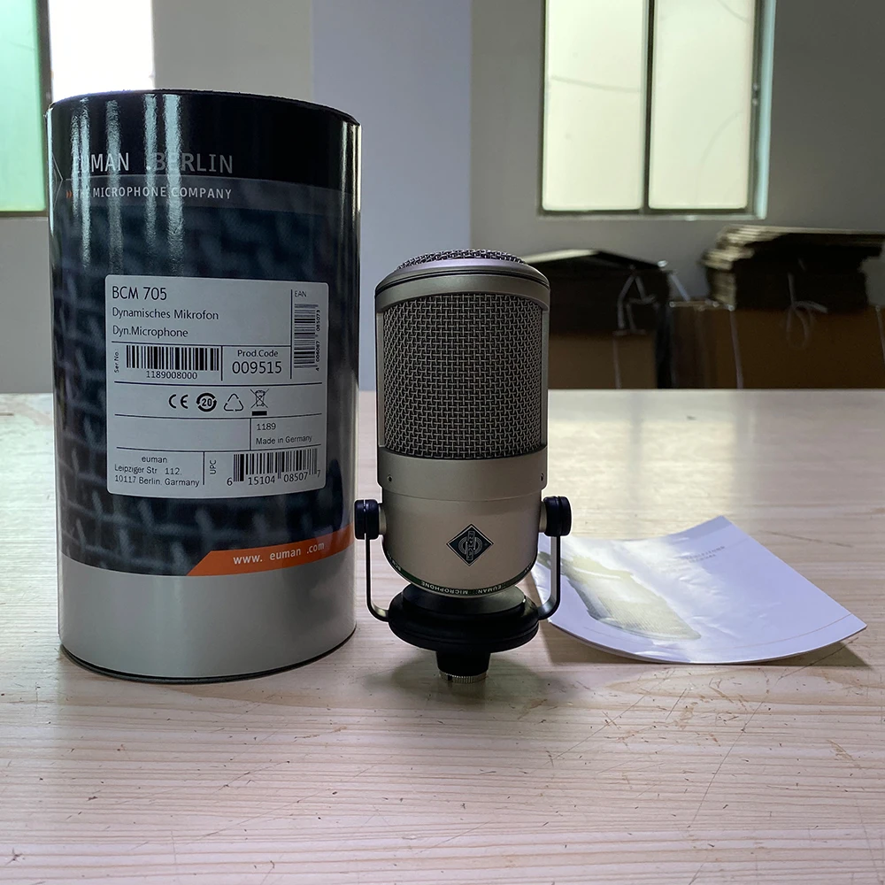 BCM 705 bcm705 classic Large Diaphragm Condenser Capsule Microphone Professional Broadcast Mic For Radio Announcers and DJ