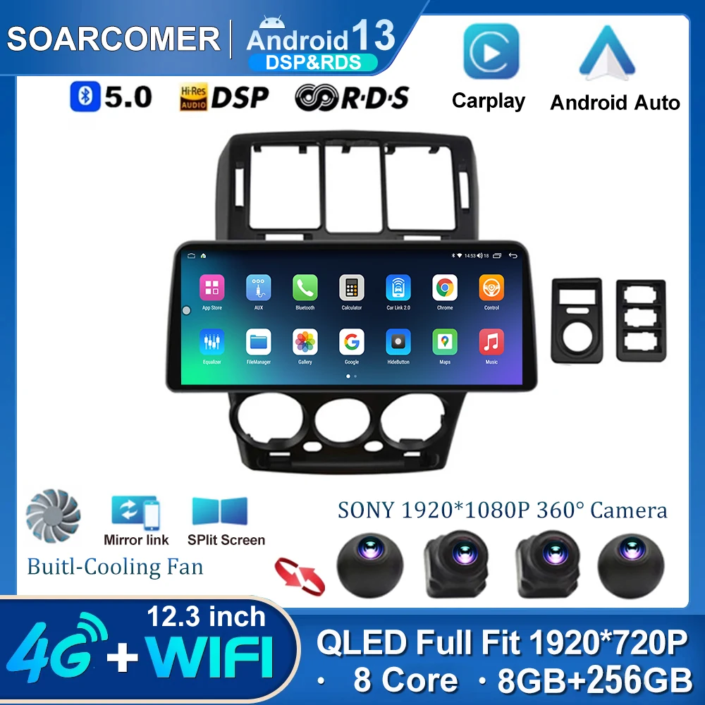 

12.3 inch Andriod 13 for Hyundai Veracruz ix55 2006-2015 Multimedia Video Player Car Radio Navigation Wireless carplay auto