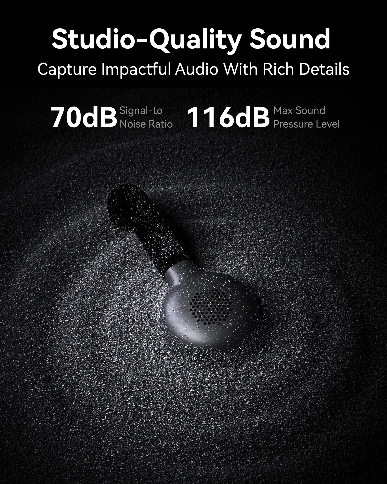 Hollyland Lark M2S Wireless Lavalier Microphone for iPhone Camera Android PC Noise Cancellation Microphone