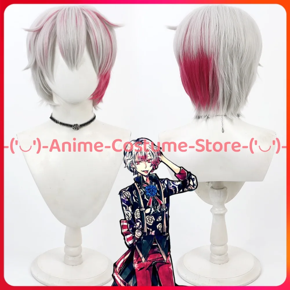 

Демон принц Момочи Дом Duke Amon Ried Косплей Парик Аниме Персонаж Хэллоуин Карнавальный костюм для вечеринки Парики Синтетические волосы