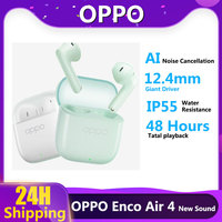 2025 New OPPO Enco Air 4 New Sound Version Wireless Earbuds Bluetooth Earphone 54H Playtime 12.4mm Driver Bluetooth 5.4 IP55
