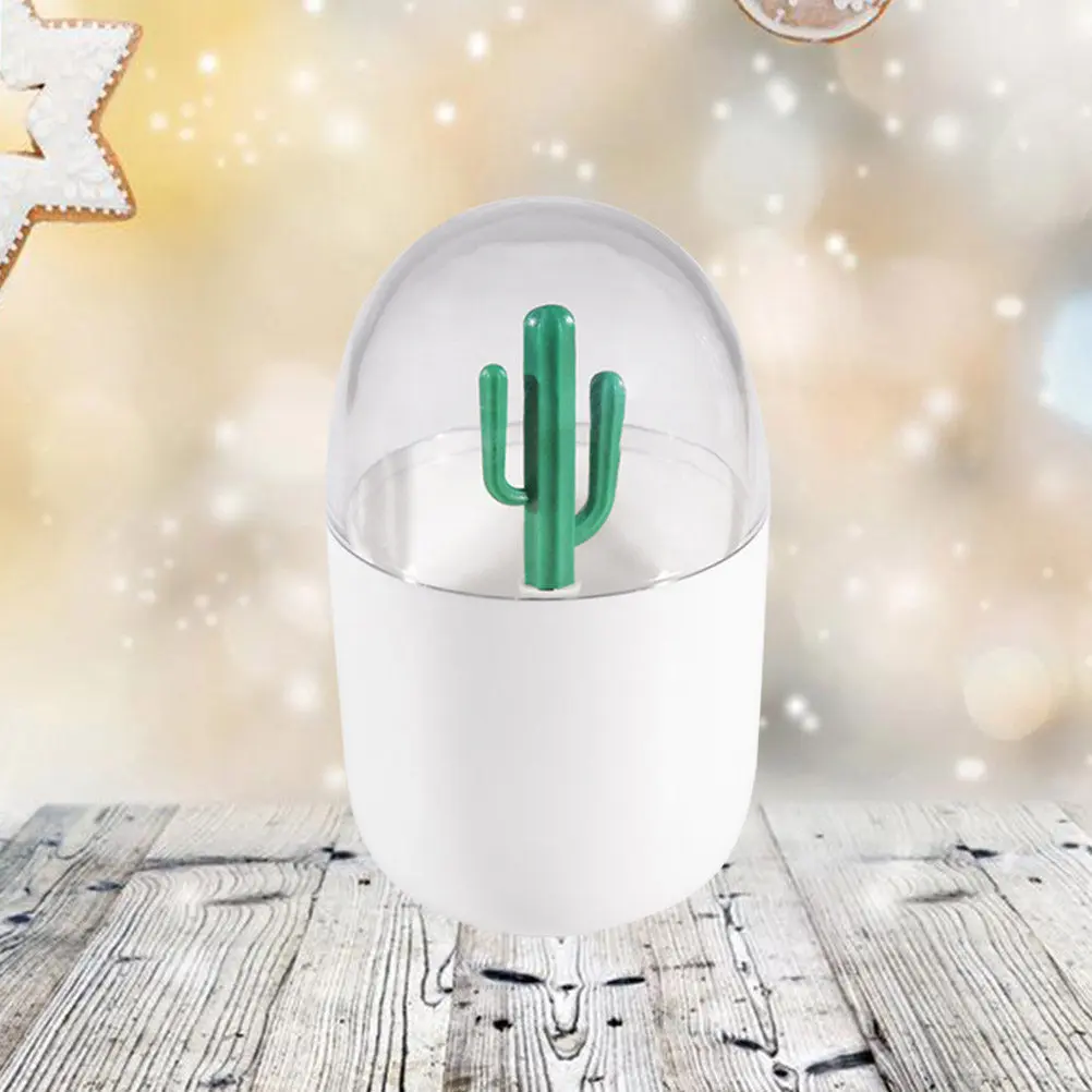 Cactus Shaped Cotton Swab Holder Hygienic Toothpick Container Creative Adorable Toothpick Storage Dispenser for Home Kitchen