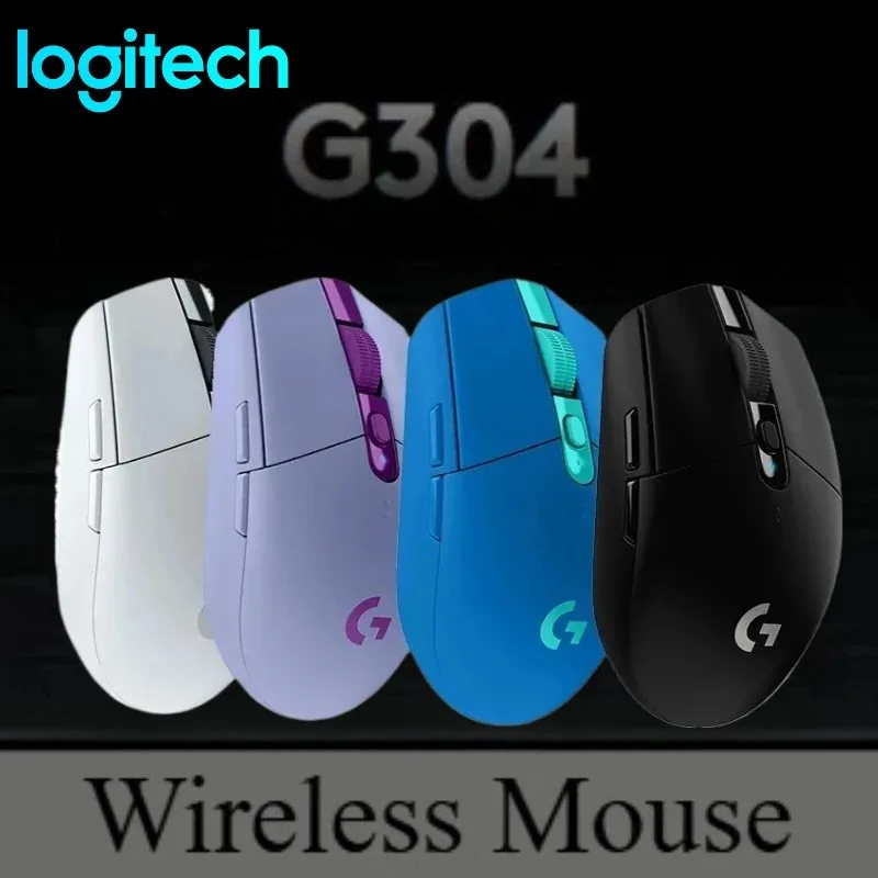 

Беспроводная игровая мышь Logitech G304, датчик HERO, 12000 точек на дюйм, 6 программируемых кнопок, длительный срок службы батареи для ПК, ноутбуков, геймеров