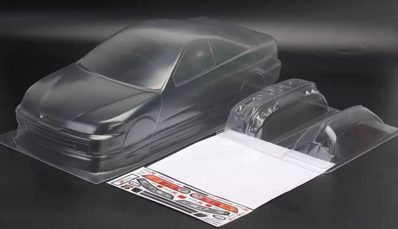 Cuerpo de carcasa RC DC2 Intergra tipo R, pantalla de 190mm de ancho, cuerpo de carcasa transparente para turing Dirft mst yokomo hpi hsp, 1/10