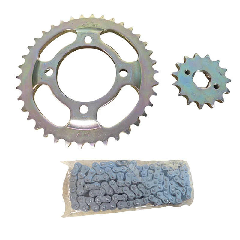 Motorcycle Chain Sprockets Set for Honda Sundiro Haojue Haojin Loncin for CGL125 CG150 HJ150 41T-15T 428H-116L Transmission Kit